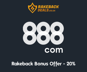 888 poker rakeback bonus deal 2024